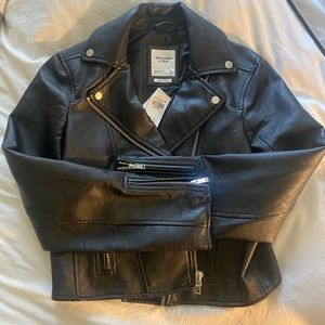 Abercrombie leather jacket